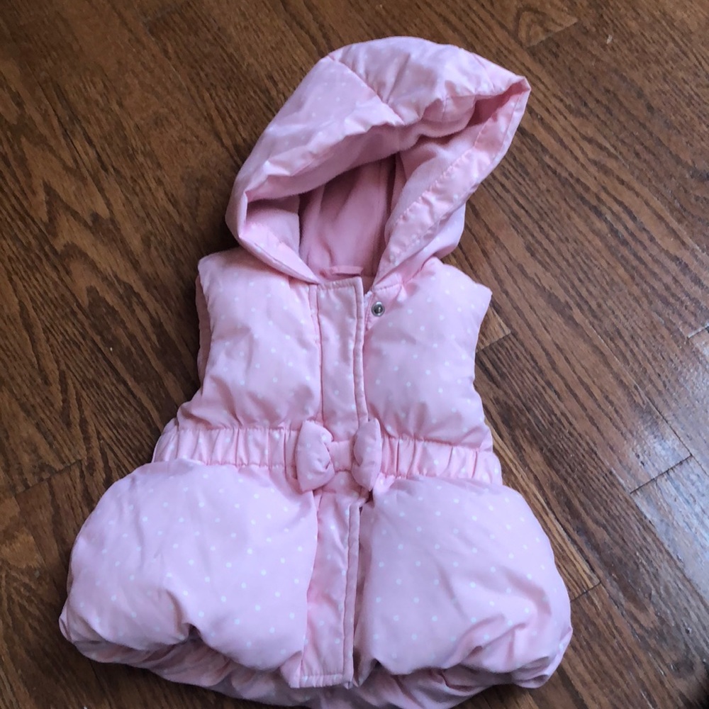 Light pink polka dot Gymboree Vest